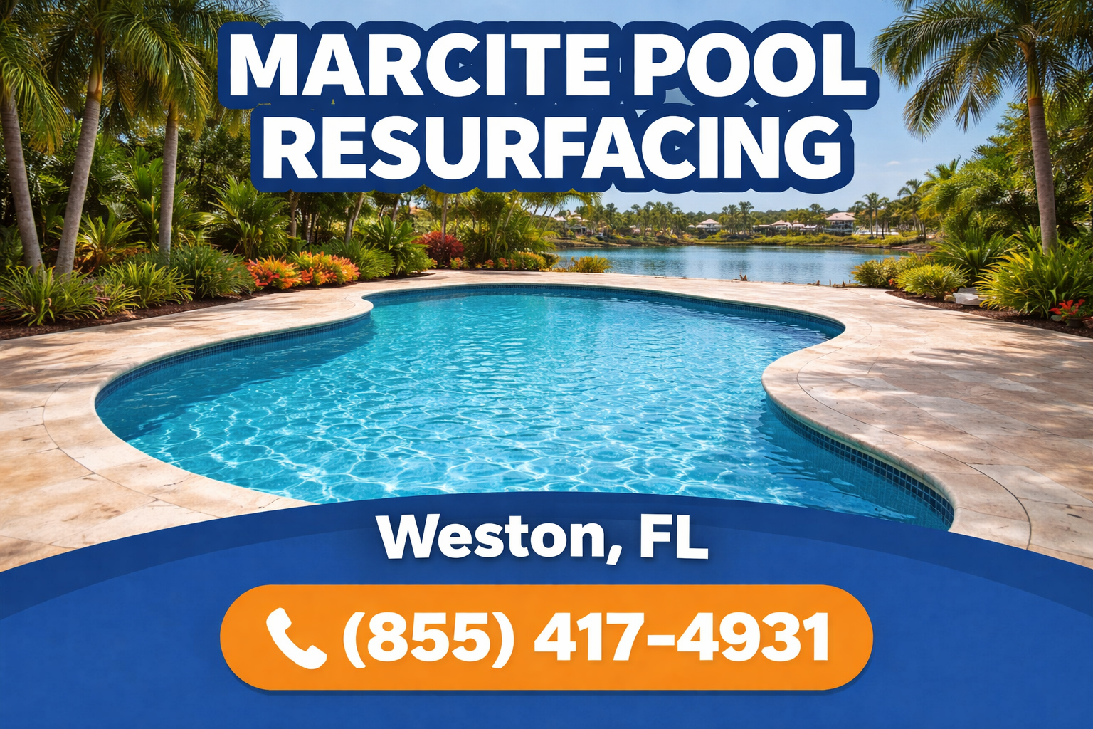 Marcite Pool Resurfacing in Weston