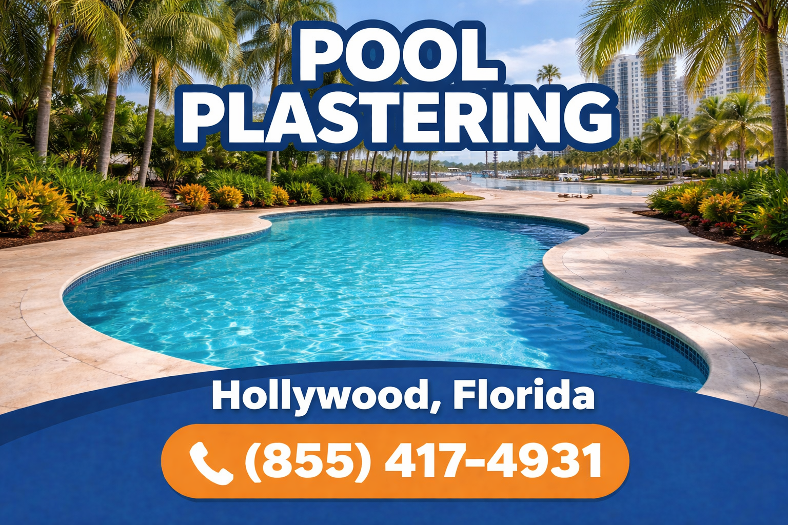 pool plastering in Hollywood