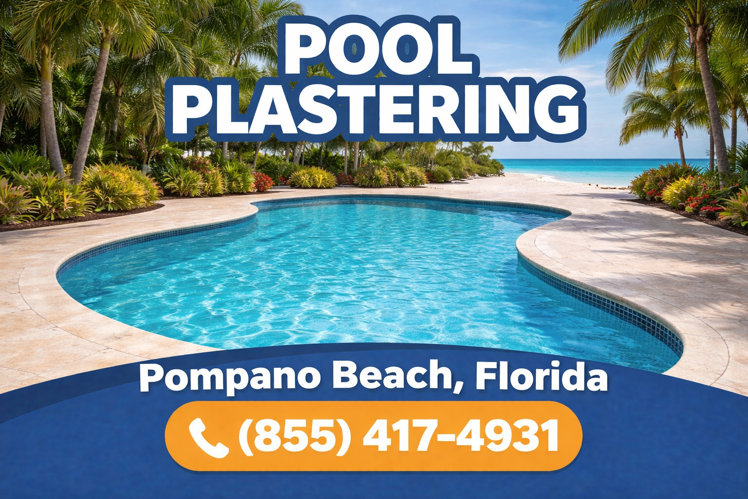 pool plastering in Pompano Beach