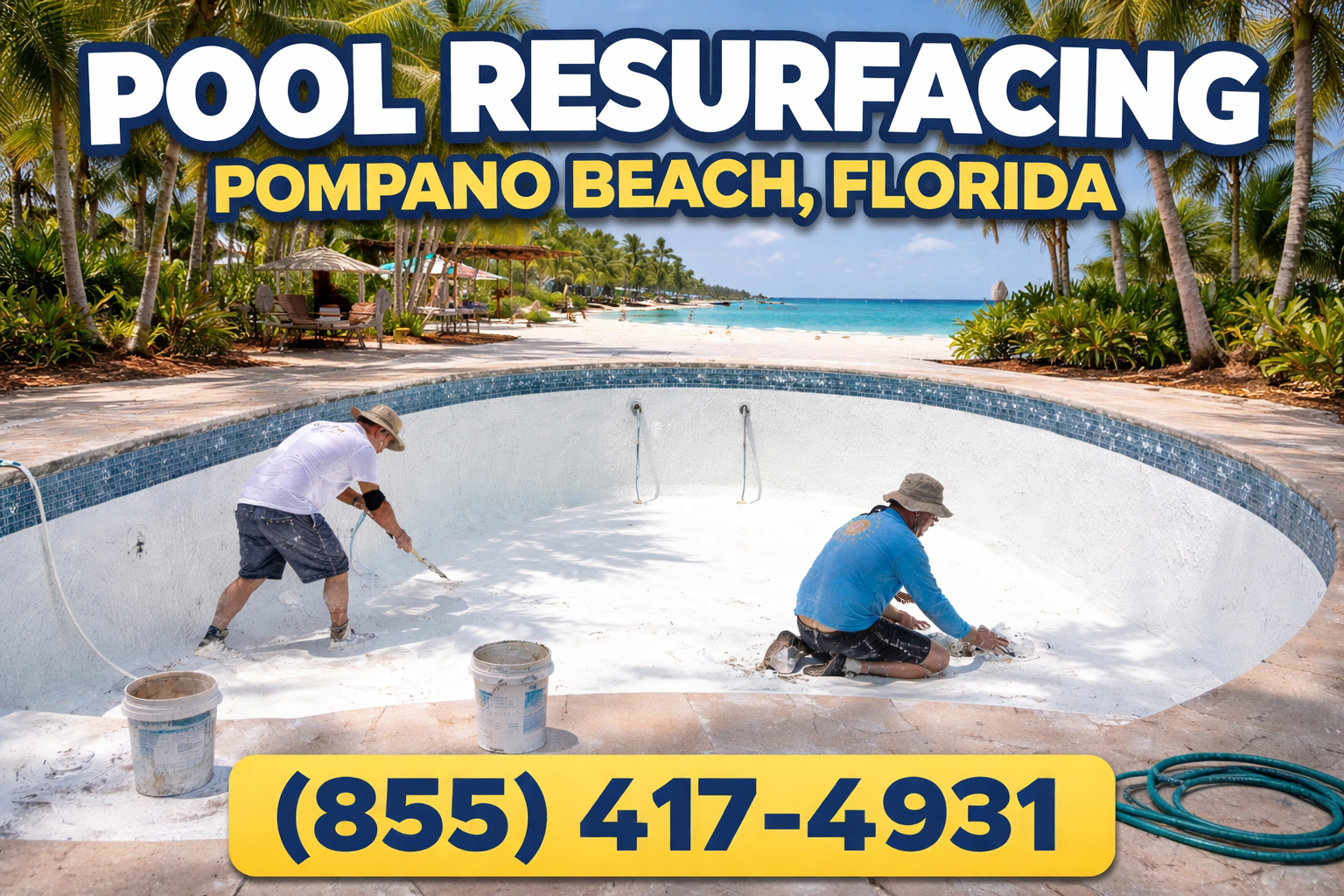 pool resurfacing company in Pompano Beach