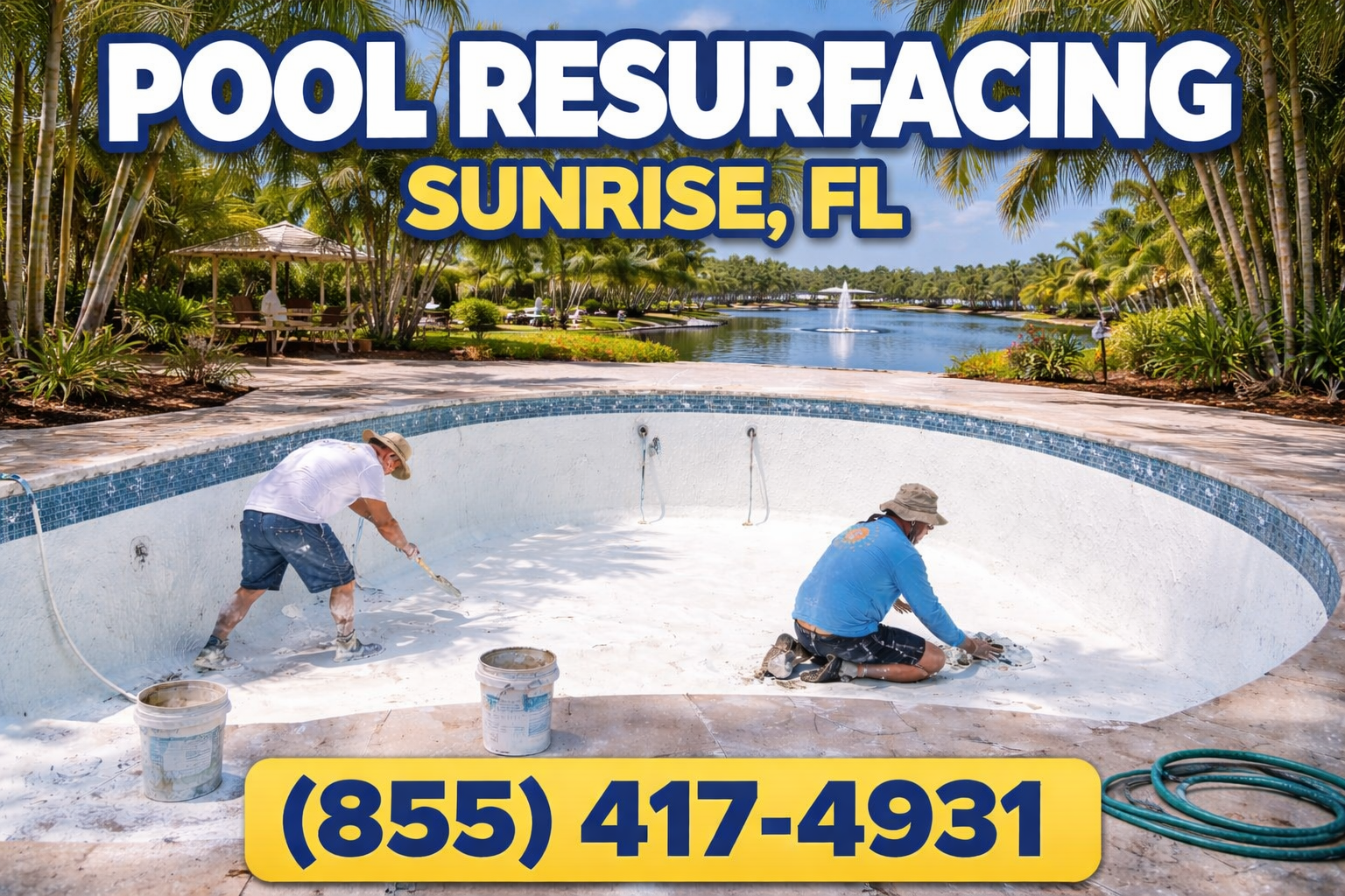 pool resurfacing company in Sunrise