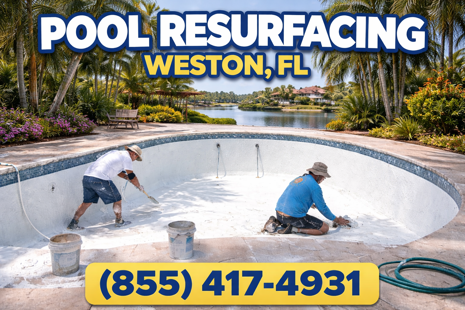 pool resurfacing company in Weston