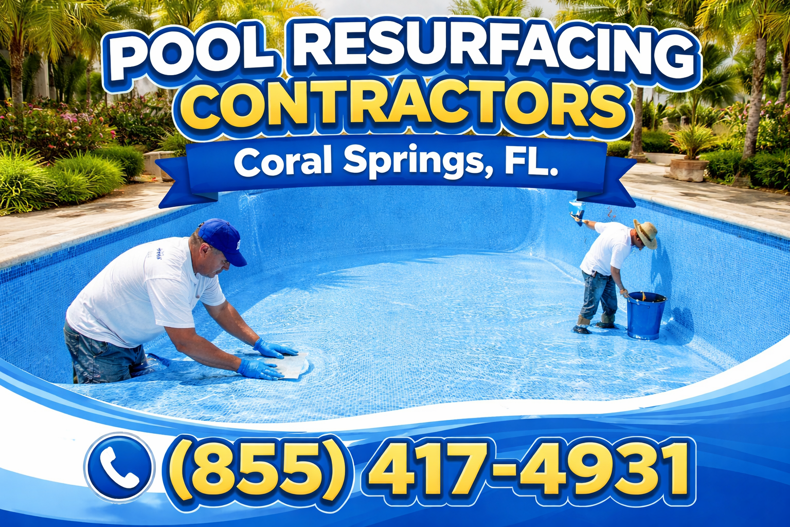 pool resurfacing contractors in Coral Springs