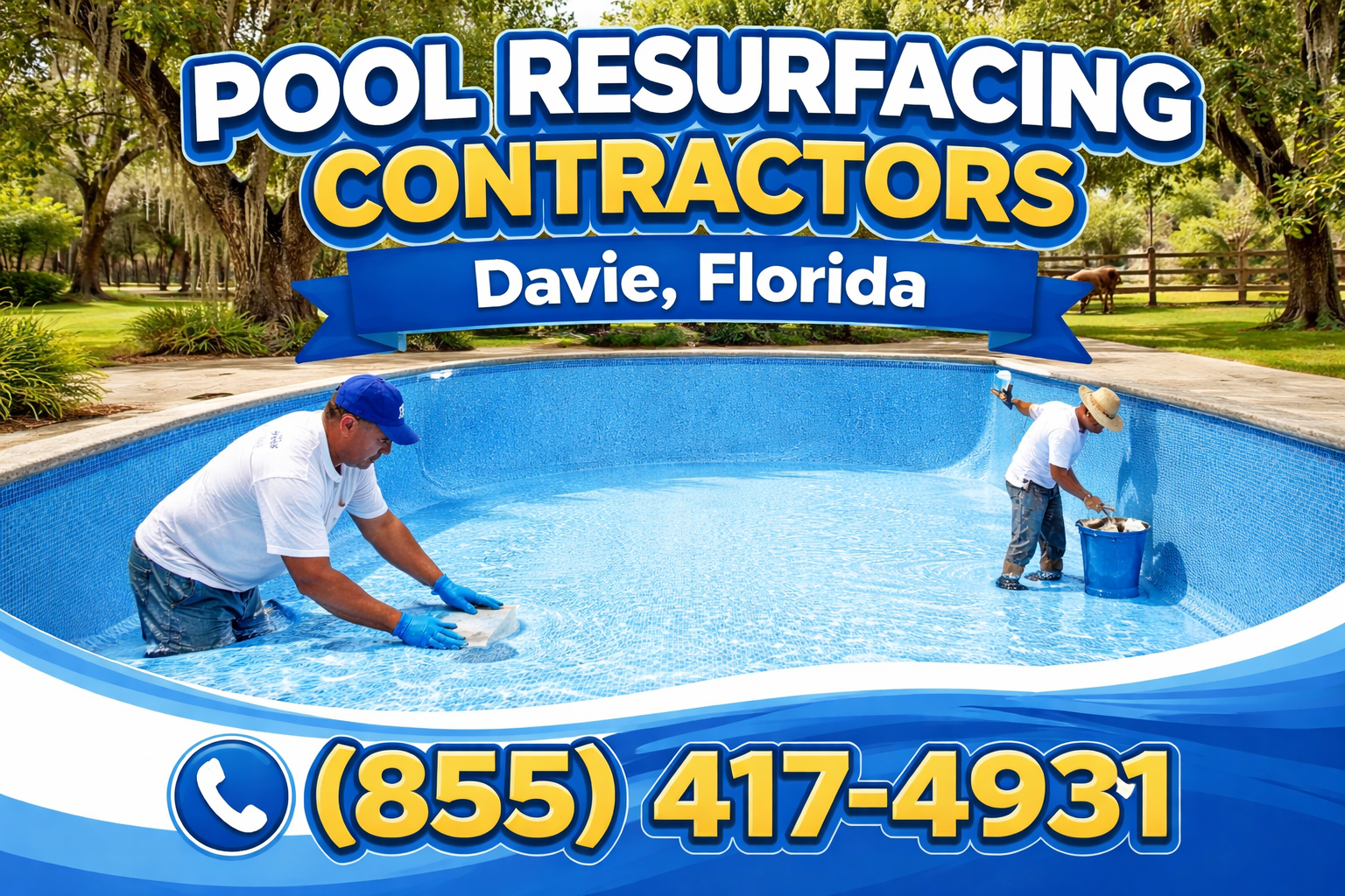 pool resurfacing contractors in Davie