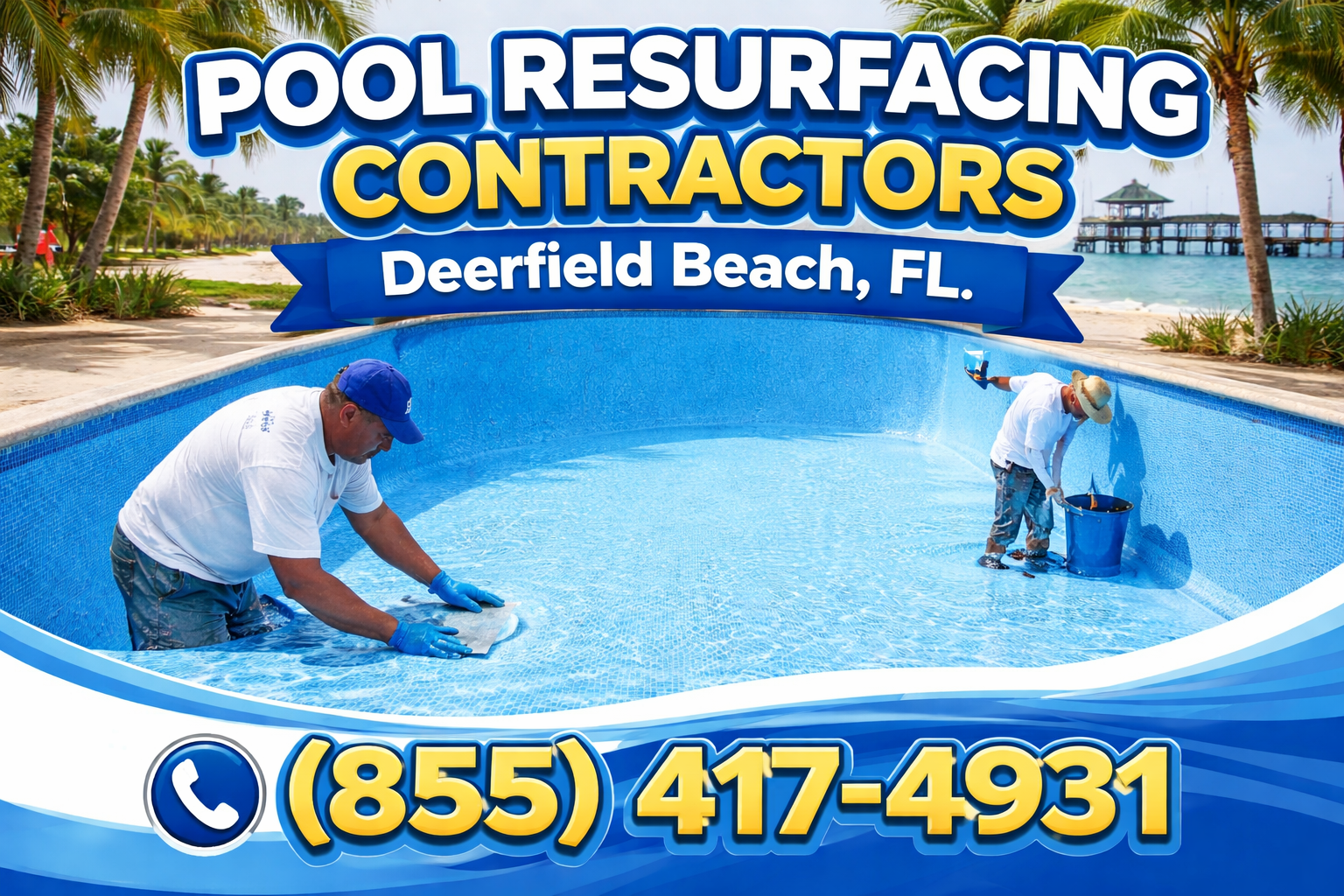 pool resurfacing contractors in Deerfield Beach