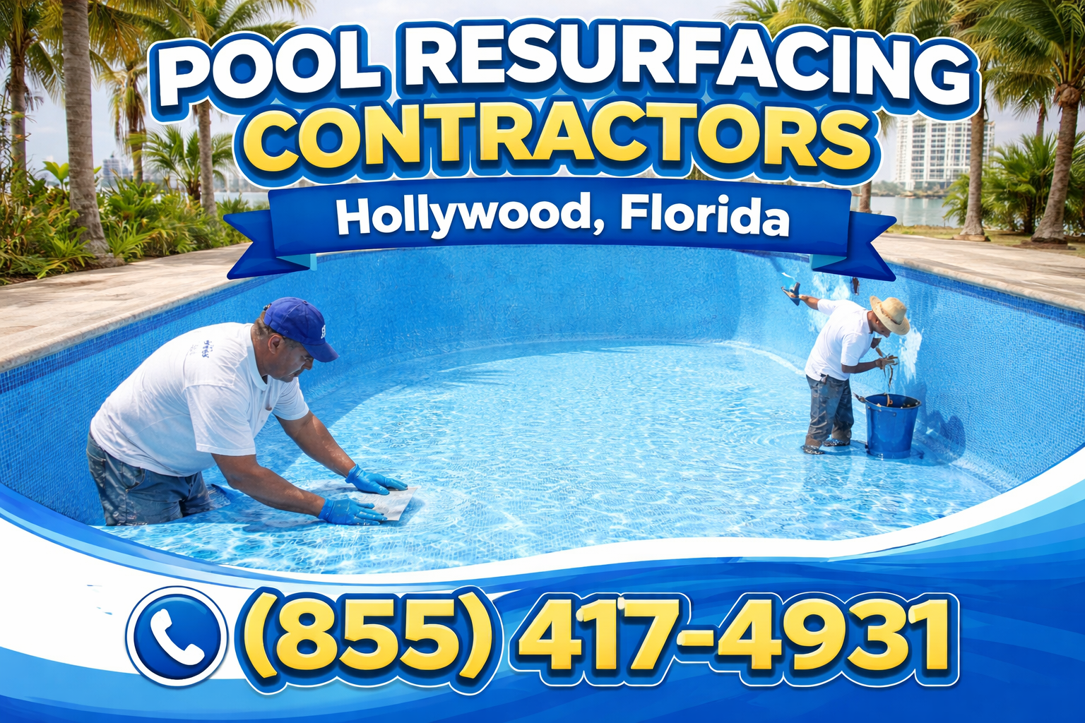 pool resurfacing contractors in Hollywood