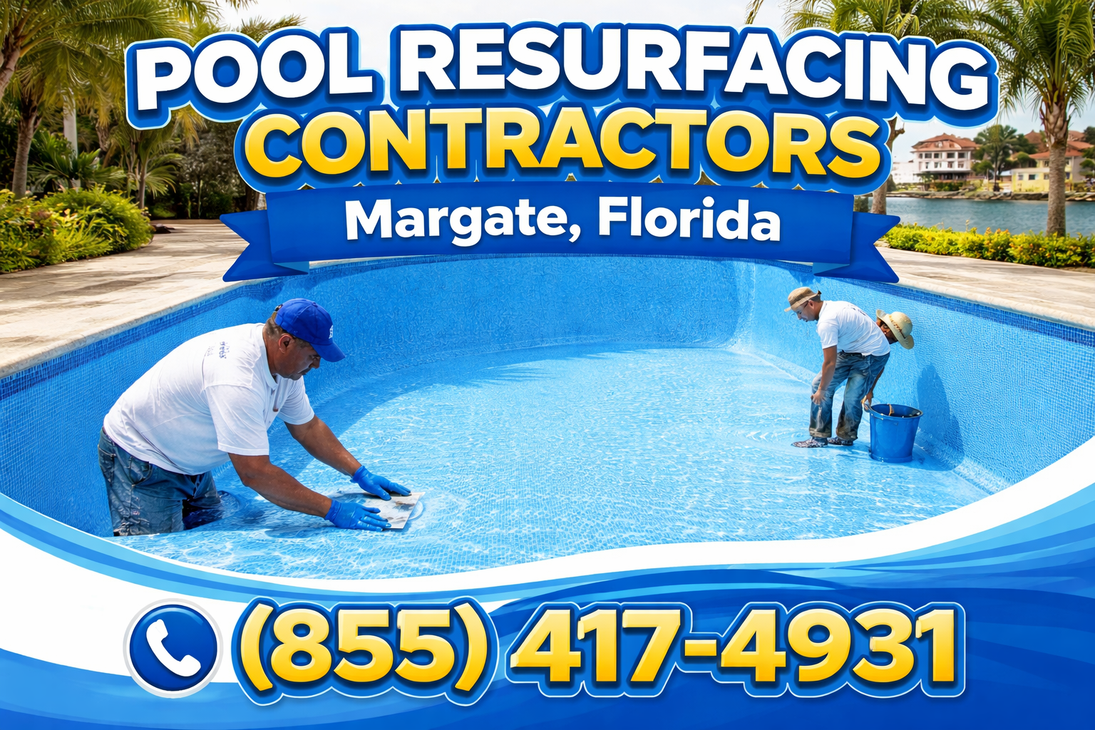pool resurfacing contractors in Margate