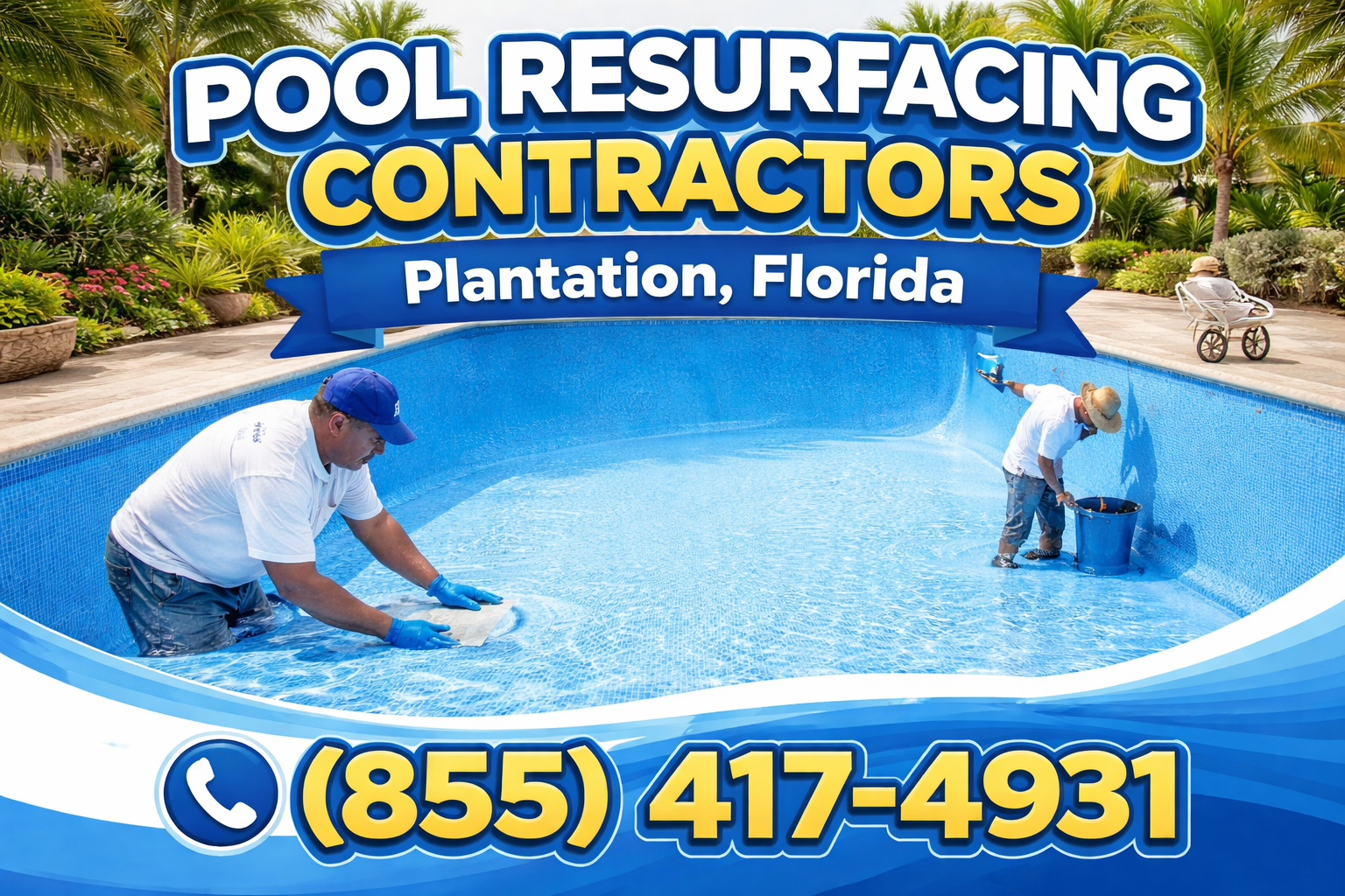 pool resurfacing contractors in Plantation