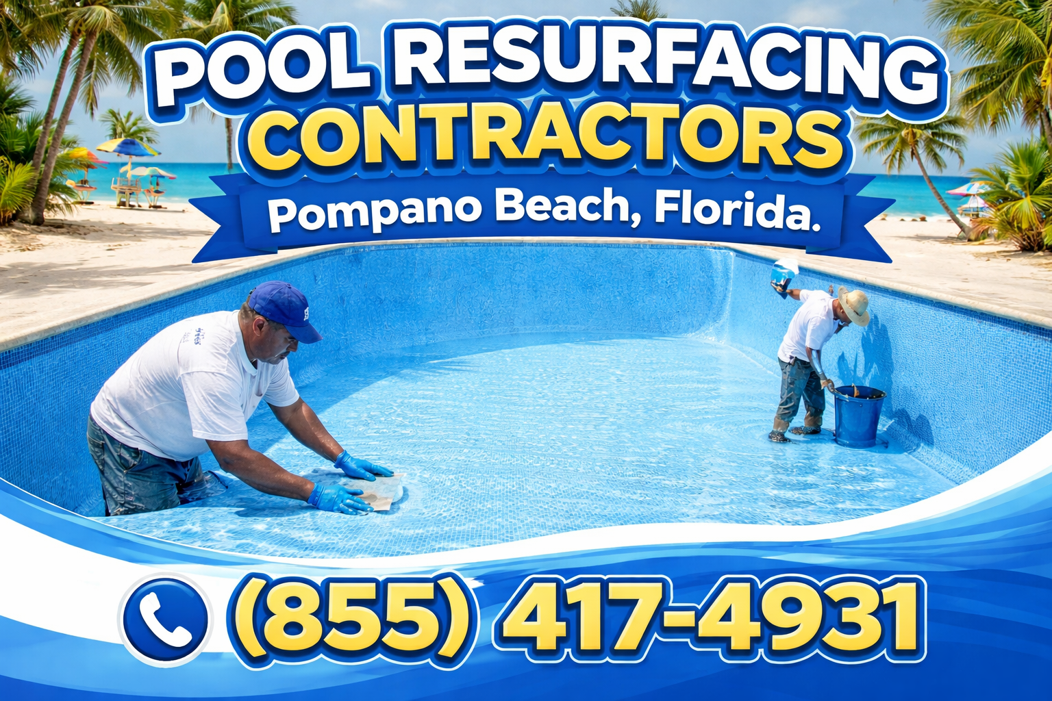 pool resurfacing contractors in Pompano Beach