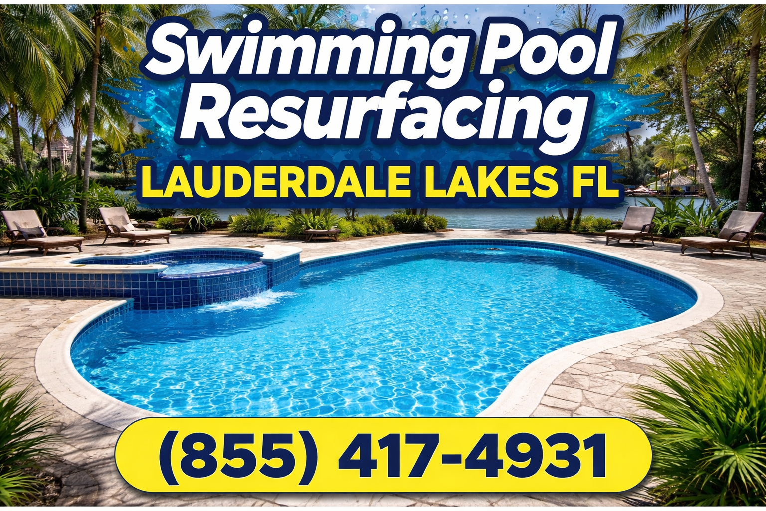 Swimming Pool Resurfacing in Lauderdale Lakes