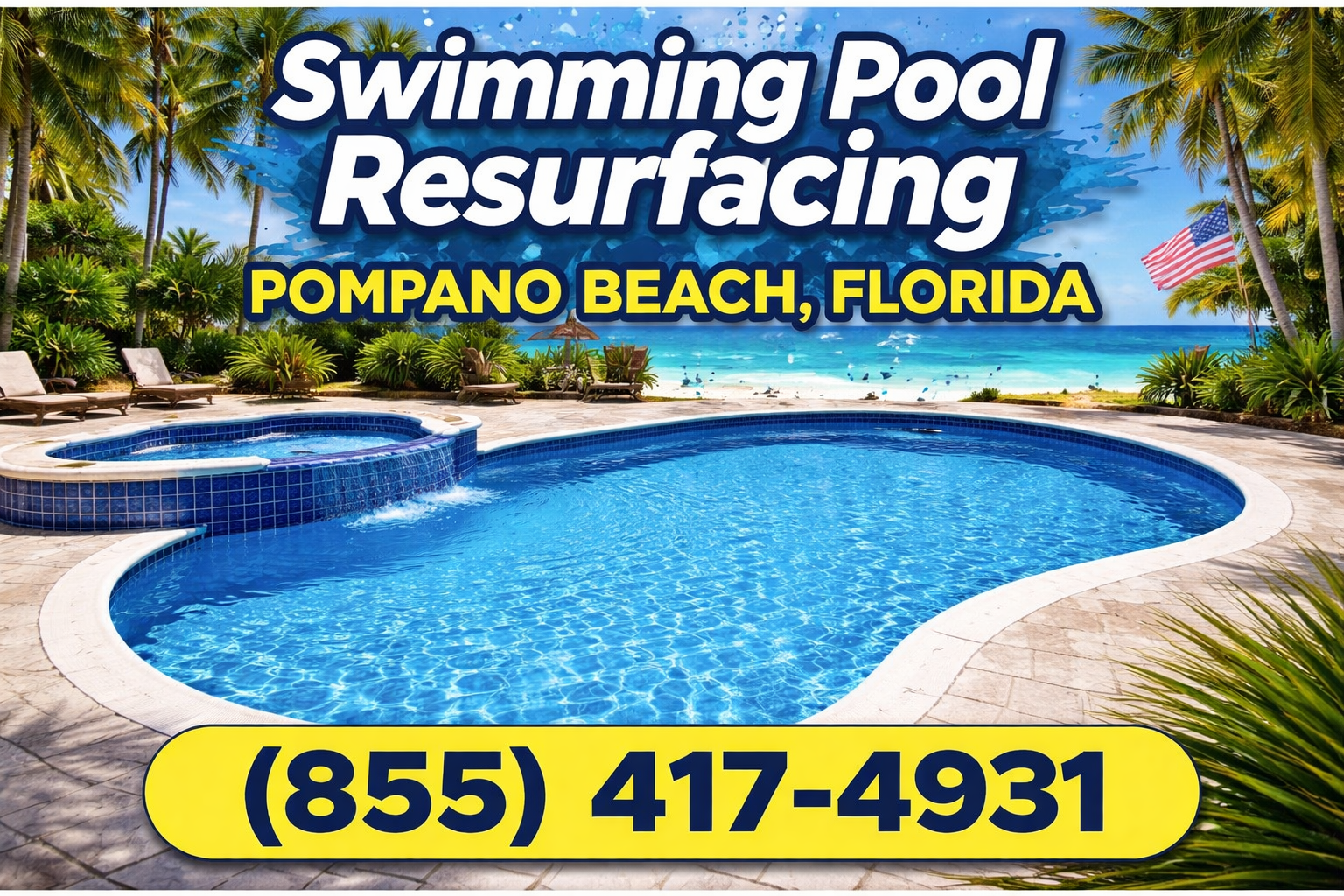 Swimming Pool Resurfacing in Pompano Beach